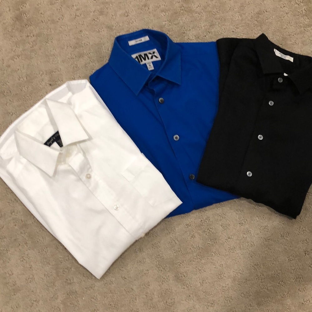 3 youth Long sleeve dress shirts